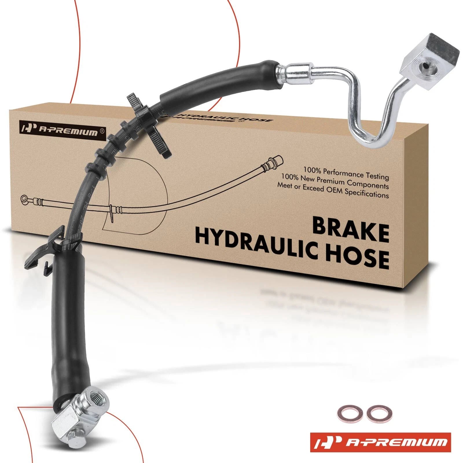 Front Left Brake Hydraulic Hose for Ford F-150 (2005–2008)