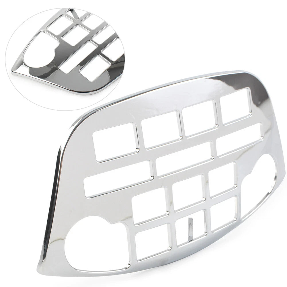 Pair ABS Plastic Radio Accent Panel for Honda Goldwing GL1800 (2001–2011) Chrome