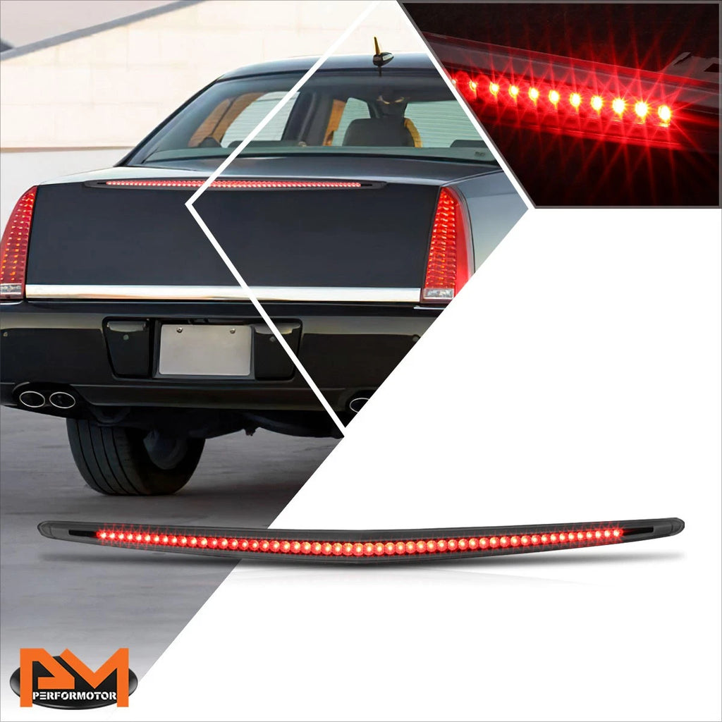 2X Sequential LED Clear Lens 3rd Tail Brake Light for Silverado/Sierra (2007–2014)