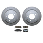 Rear Brake Kit 302mm Disc Rotors & TRW Pro Ceramic Pads for Chrysler Dodge Jeep