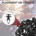 100 Pcs Front Fender Skirt Clip for Chevrolet GMC C K Trucks (2007–2008)