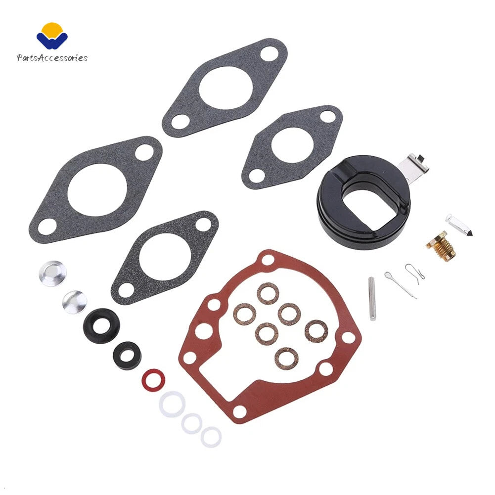 Carburetor Kit & Float for Johnson Evinrude 1.5-6 HP 439071 18-7043