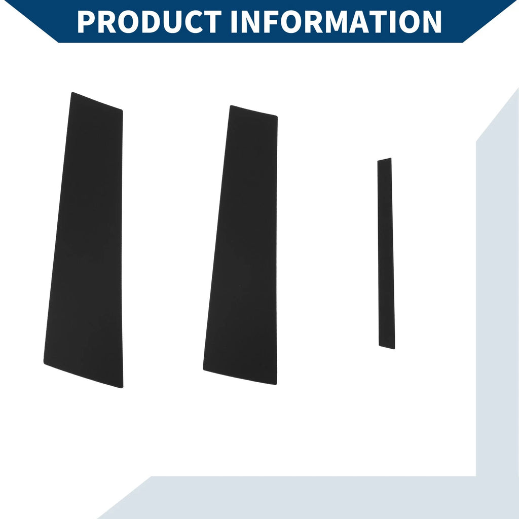 6 Pcs Door Pillar Window Trim for Honda City (2022–2024) Black