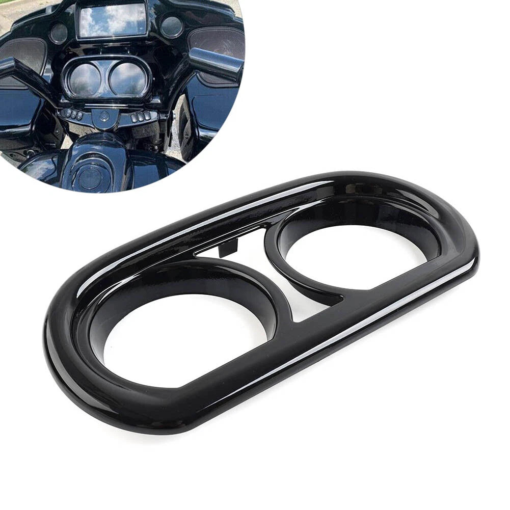 Gloss Black Gauge Bezel Trim for Harley Road Glide FLTRU FLTRX FLTRXS (2015–2023)