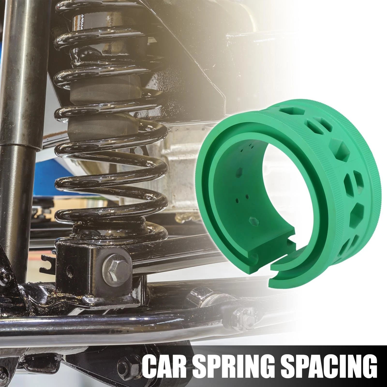 2X Green Coil Spring Rubber Buffer for Ford, Chevy (Universal A Type)