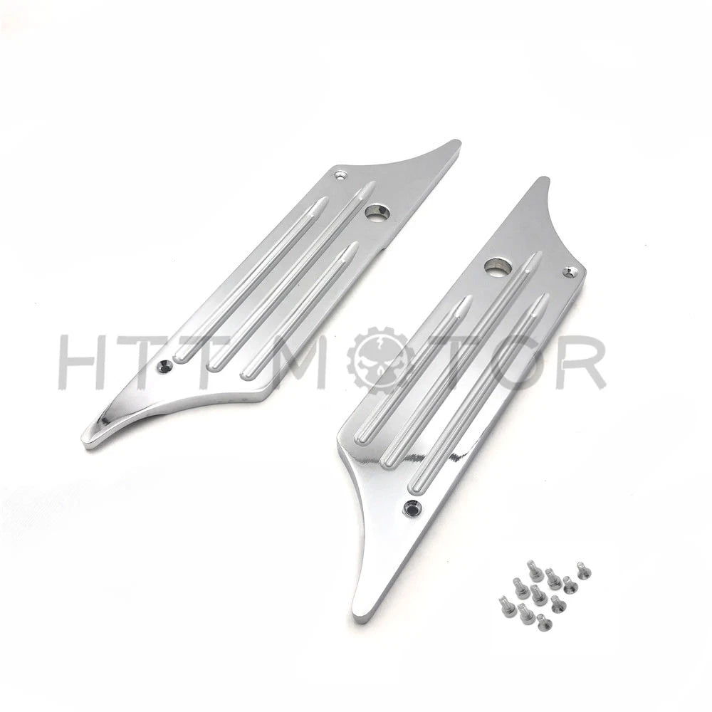 Chrome CNC Billet Hard Bag Latch Cover for Harley Touring (1993–2013)