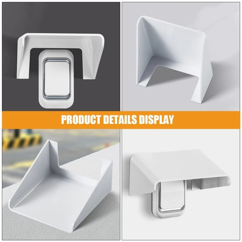 Set of 4 Waterproof Wireless Outdoor Doorbell Covers - White ABS