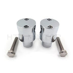 Chrome 25mm 1" Bar Mount Handlebar Riser Clamp for Harley Cruiser