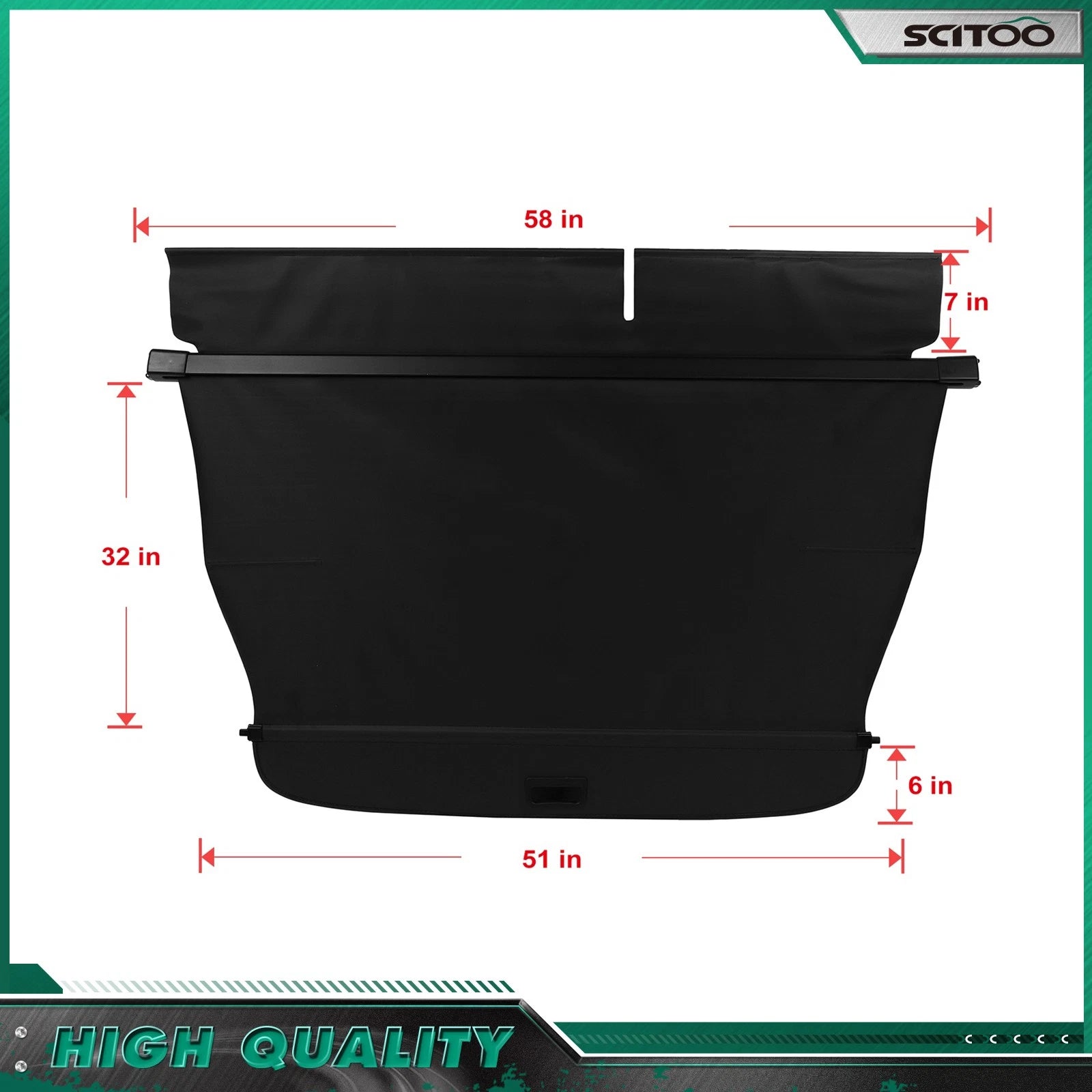 Tonneau Privacy Shield Cargo Cover for Audi Q7 (2007–2015)