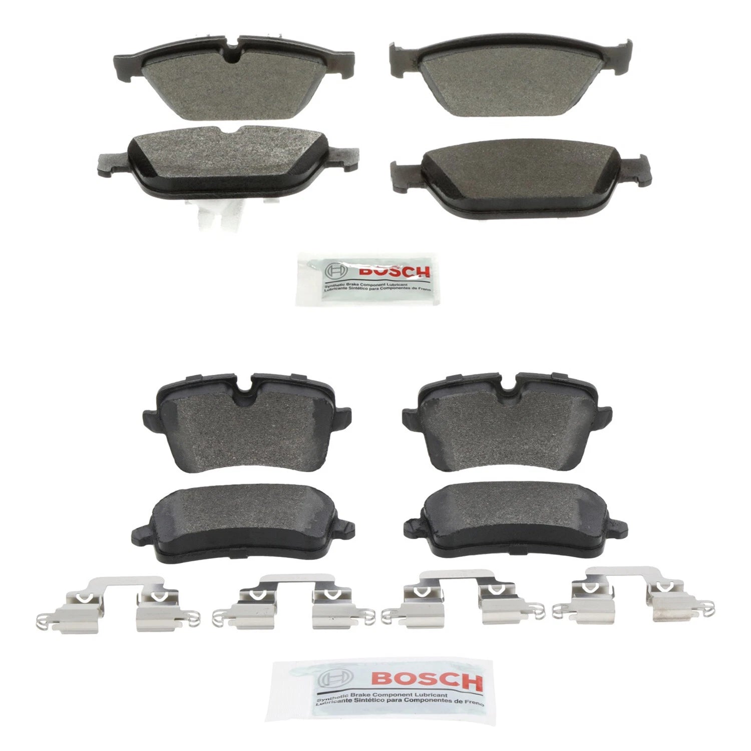 Set of 4 Bosch Quietcast Disc Brake Pads for Audi A8 Quattro SQ5 (2011–2019)