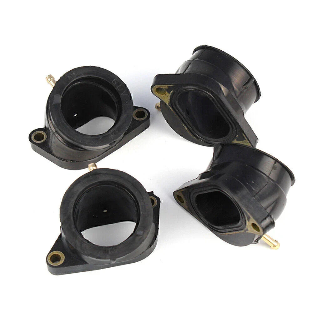 4PCS Carburetor Intake Manifold Boots for Yamaha FZS1000 FZ-1 (2001-2005)