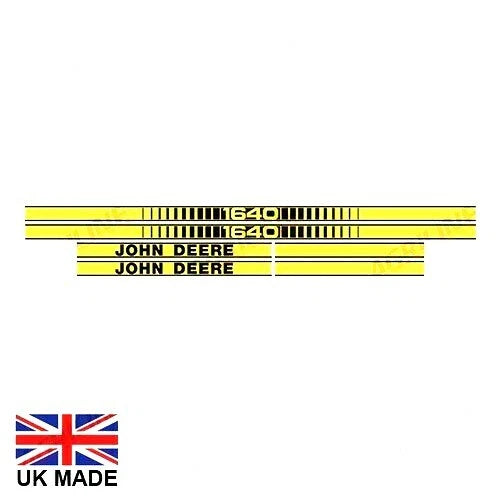 Decal Set for John Deere 1640 Tractors (1978–1982)