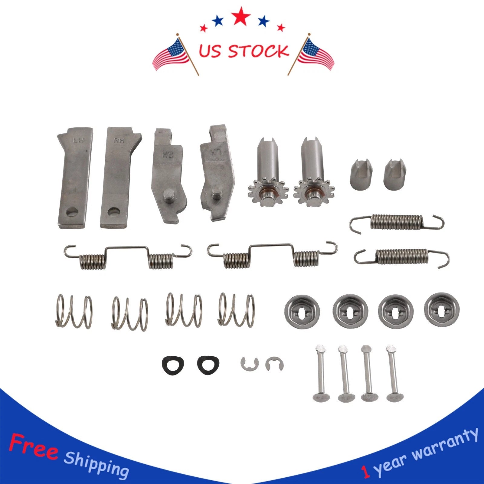 Stainless Steel Parking Brake Hardware Kit for Corvette C2 C3 (1965–1982)