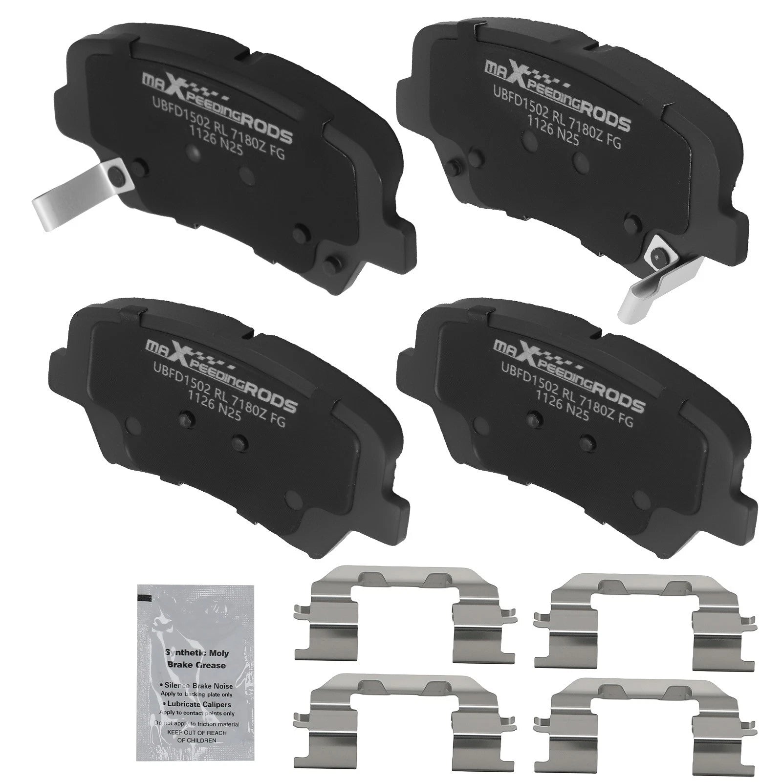 Front Ceramic Brake Pads Kit for Hyundai Elantra GT, Veloster (2012–2016)