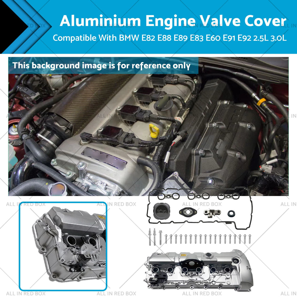 Aluminium Engine Valve Cover for BMW E82 E88 E89 E83 E60 E91 (2007–2013)