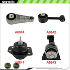 Set of 4 Engine Motor Mounts for Chevrolet Optra (2004–2010) L4 2.0L