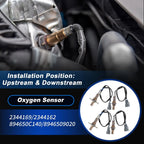 Set of 4 Upstream & Downstream Oxygen Sensors for Toyota Tundra (2000–2002)