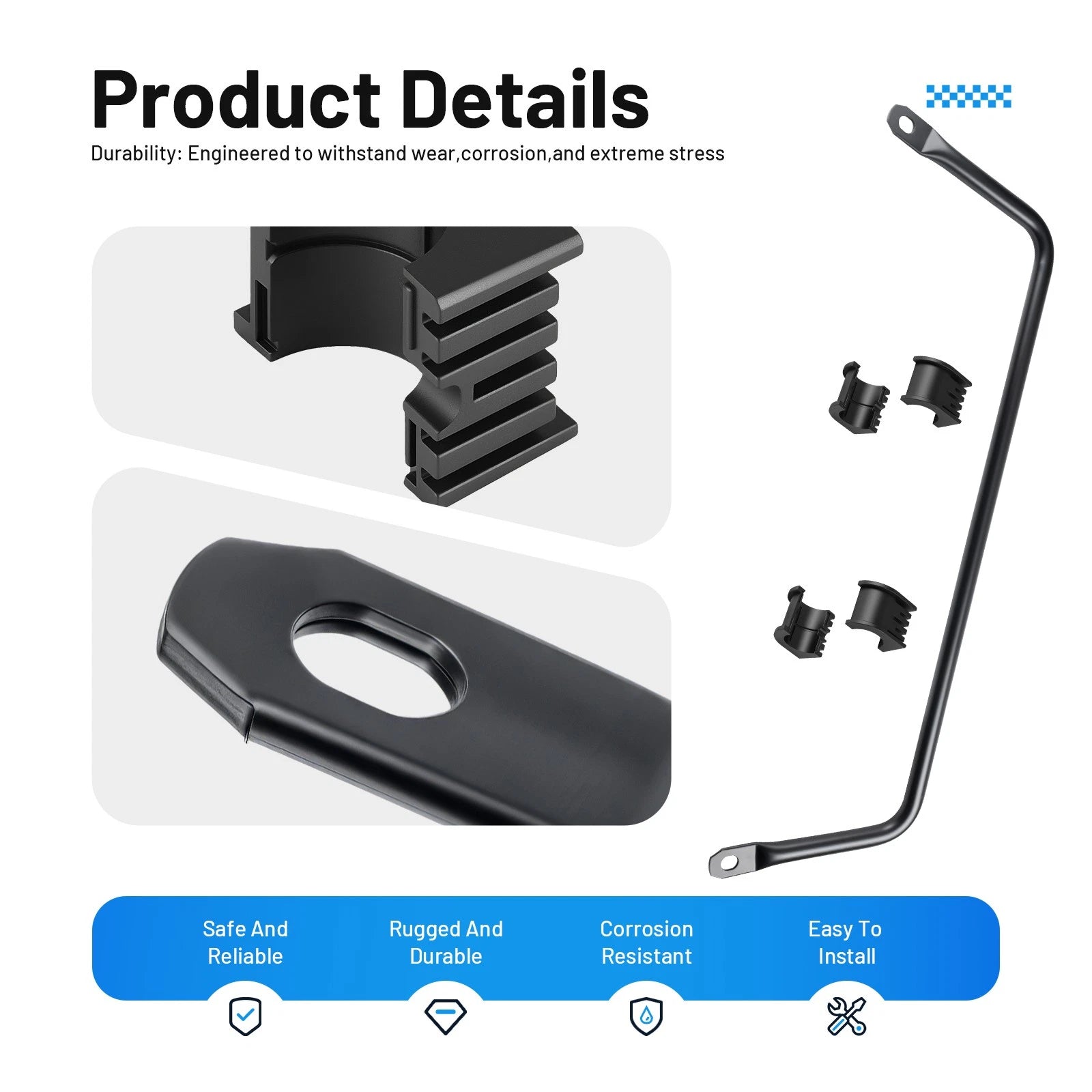 Sway Bar Rear Suspension Stabilizer for Polaris Ranger XP 1000 (2019–2024) 5341248-458