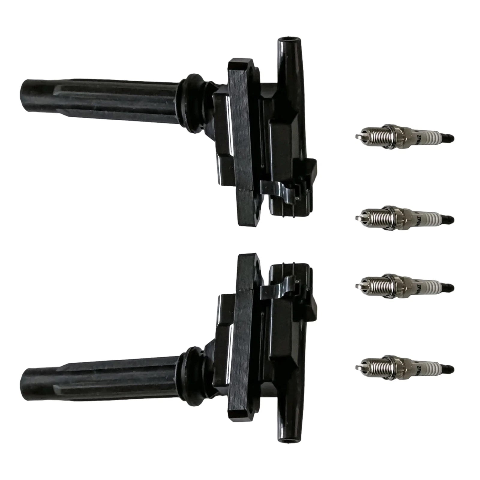 Ignition Coil & NGK V-Power Spark Plug Set for Mazda Protege (1999–2003)