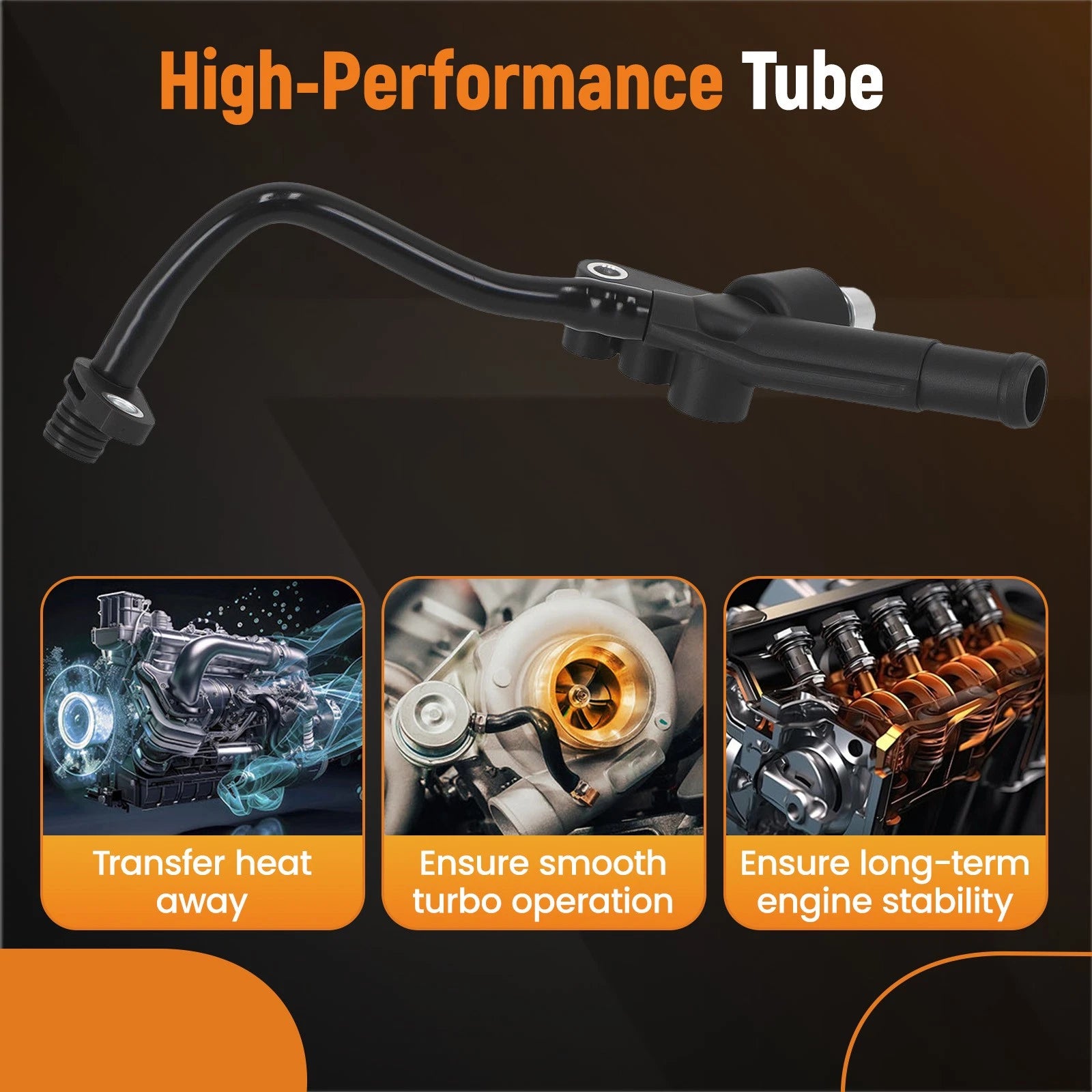 Turbo Coolant Line for Mercedes Benz GL450 GL550 GLS550 GLS63 CLS63 (2013–2019)