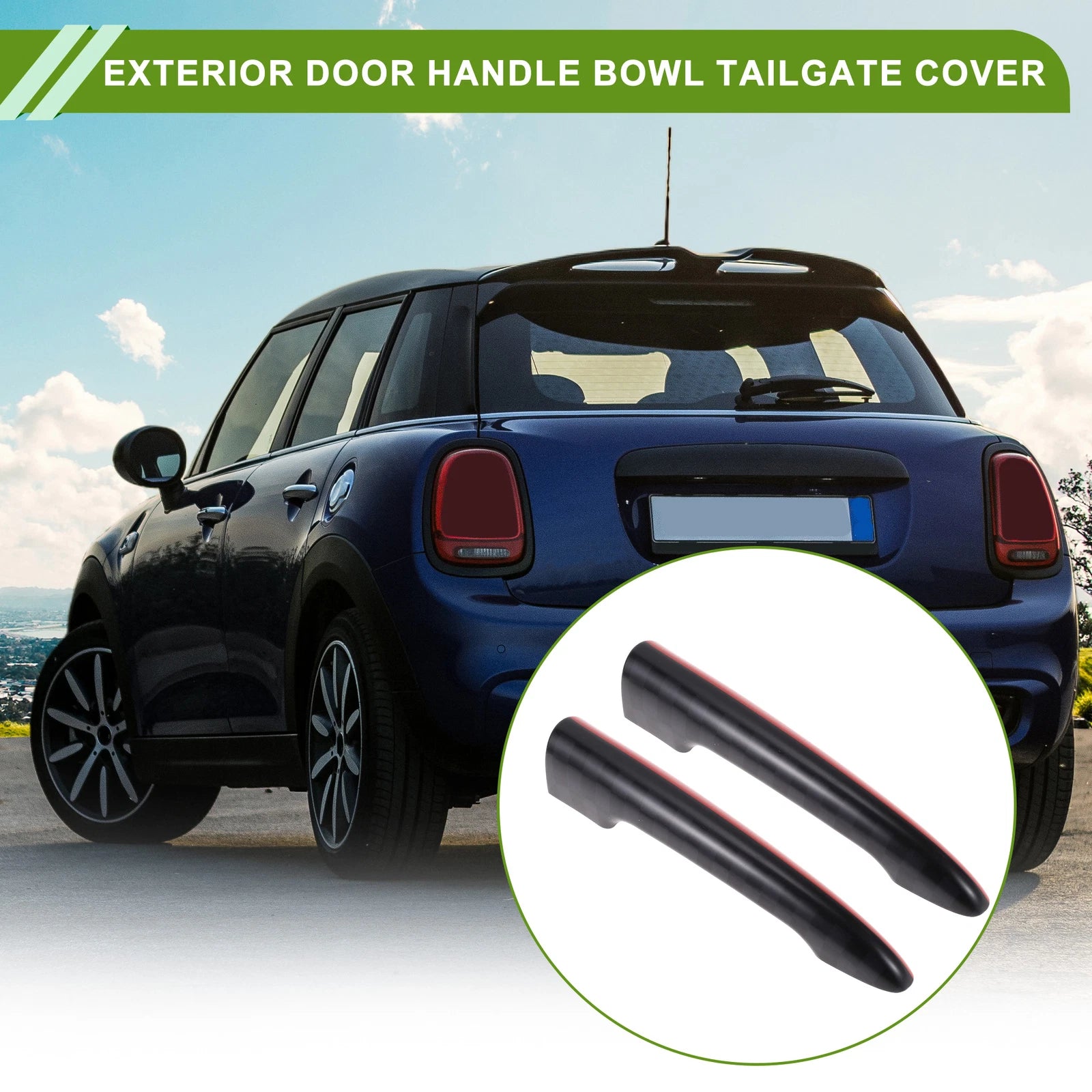 Tailgate Handle Cover for BMW Mini R55 Clubman (2006–2014) Black