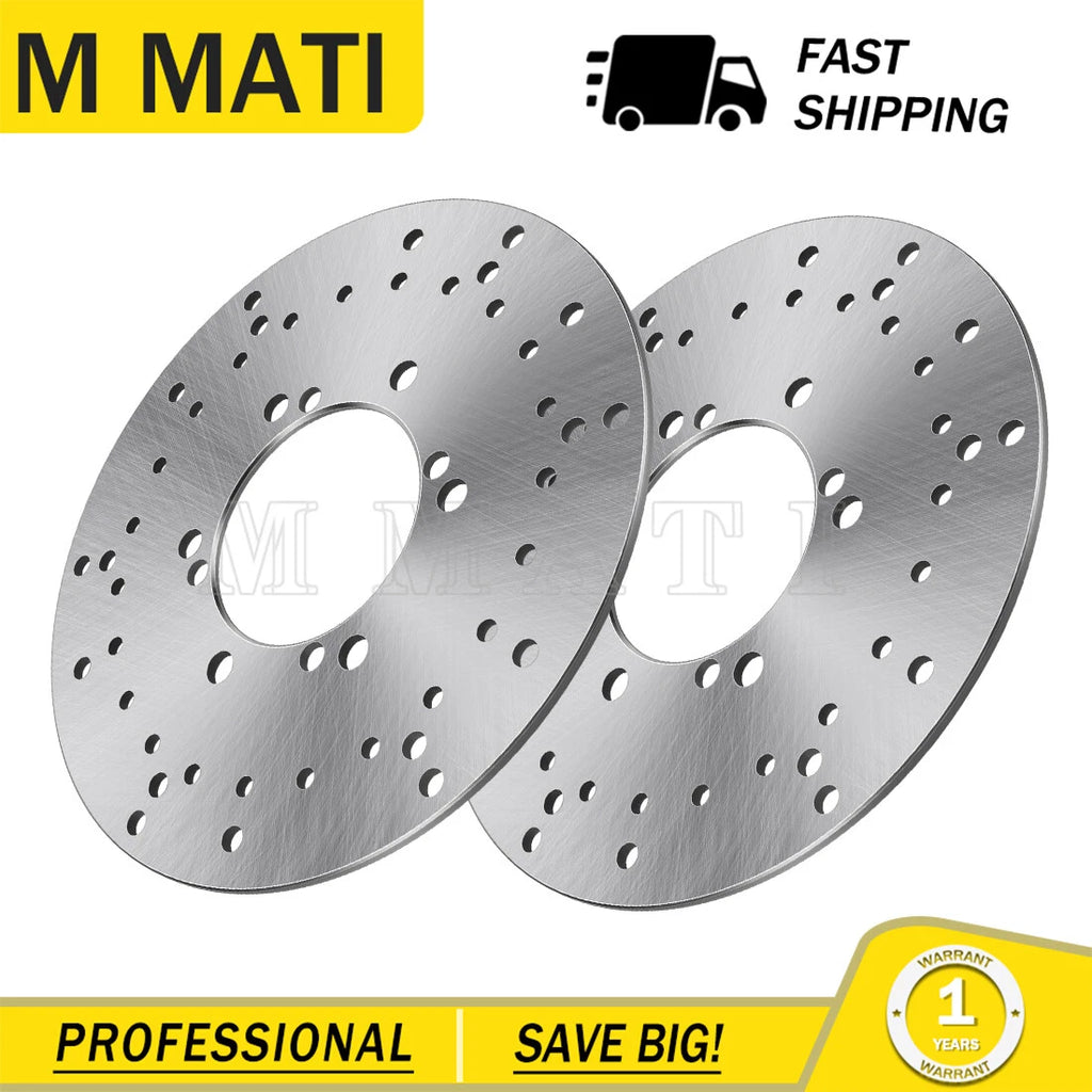 2 Front Brake Disc Rotors for Polaris Sportsman 500 6x6, 400 (2001–2008)