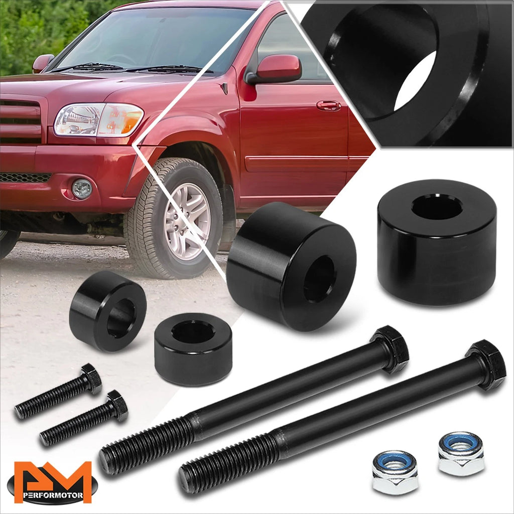 2X Aluminum Front Leveling Drop Spacers + Bolts for Toyota Tundra 4WD (2000–2006)