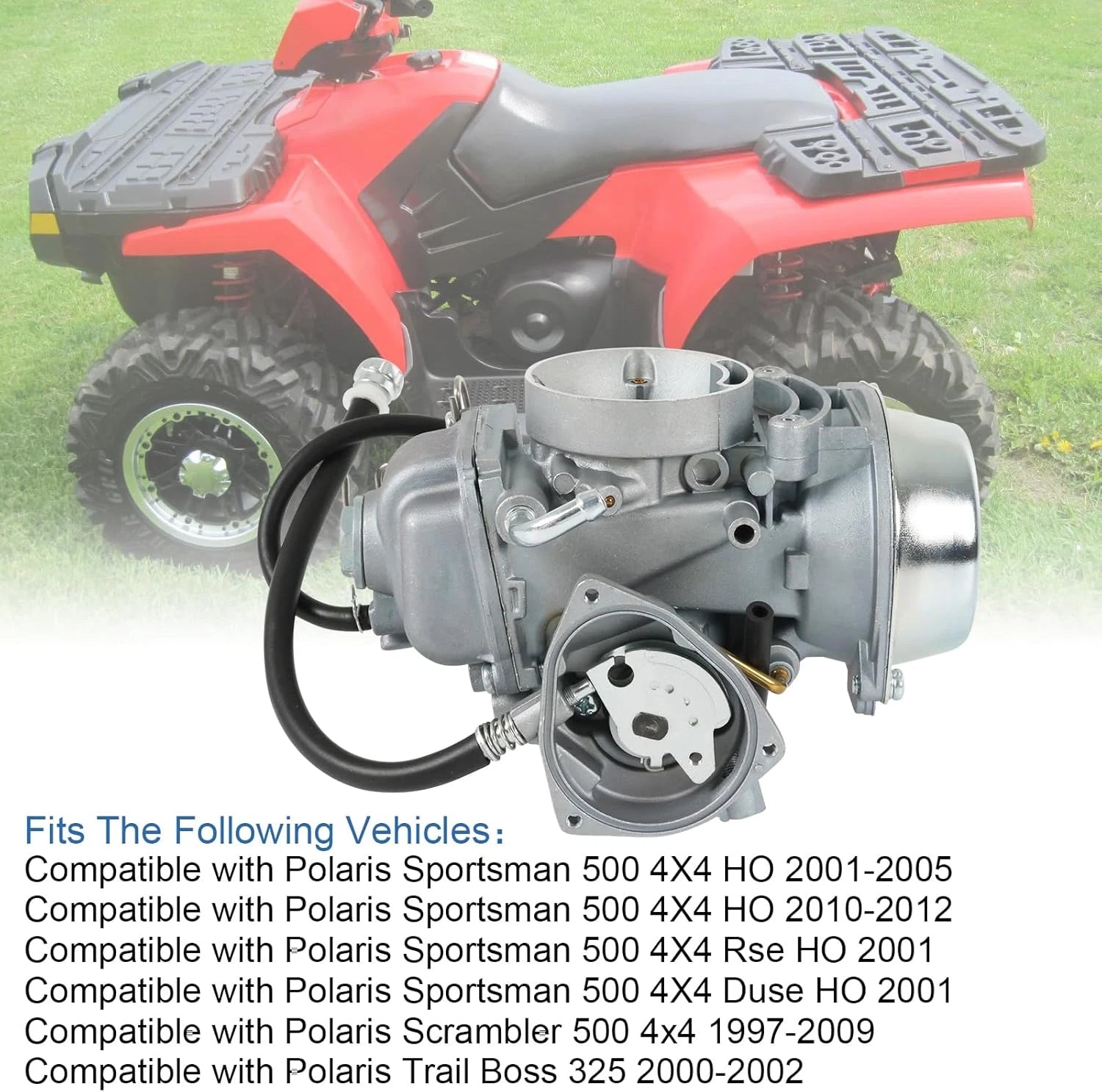 Carburetor for Polaris Sportsman 500 HO, Scrambler 500 (2001–2013, 1997–2009)