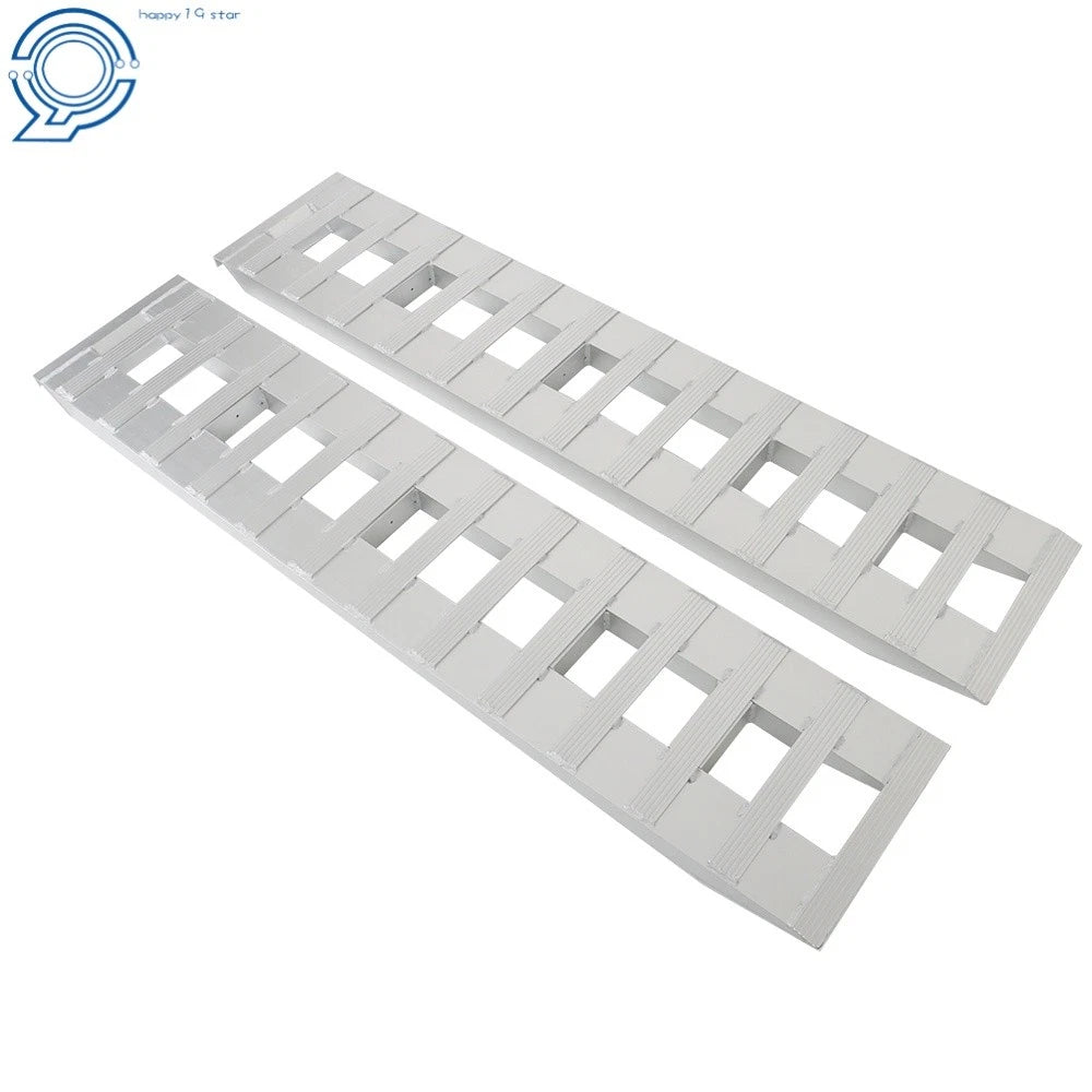 Set of 2 Aluminum Ramps for Car Trailer Truck (72"x14", 6500 lbs)