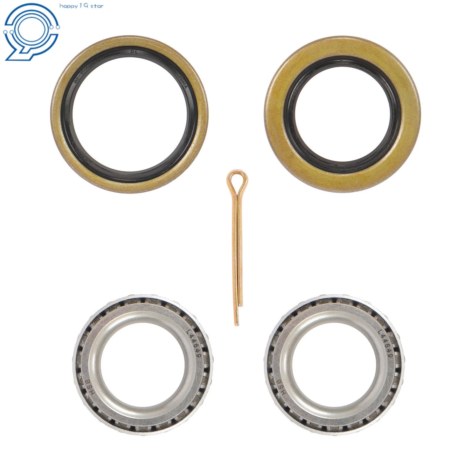 Set of 4 Trailer Hubs for 2000lb Spindle (1" or 1.0625")