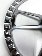 Polished Leather Steering Wheel with Horn for Chevy Models (14 Inch)