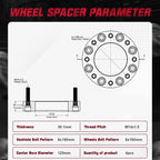 1.5" Wheel Spacers for GMC Chevrolet Sierra 2500 HD Silverado 3500 HD (2011–2024)