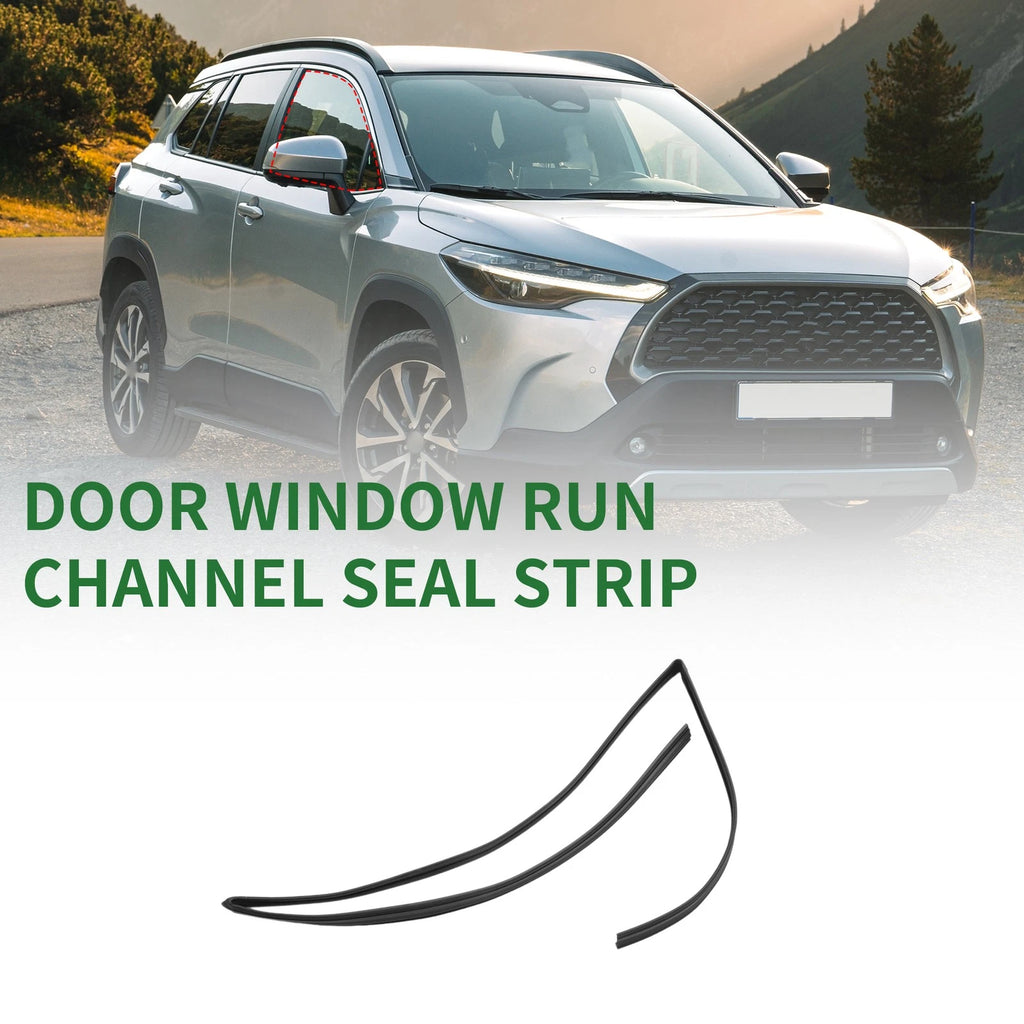 1 Pc Front Right Door Window Run Channel Seal Strip No. 6814112511 for Toyota 