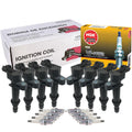Set of 8 Ignition Coils & Spark Plugs for Dodge Jeep 4.7 V8 (2002–2009)