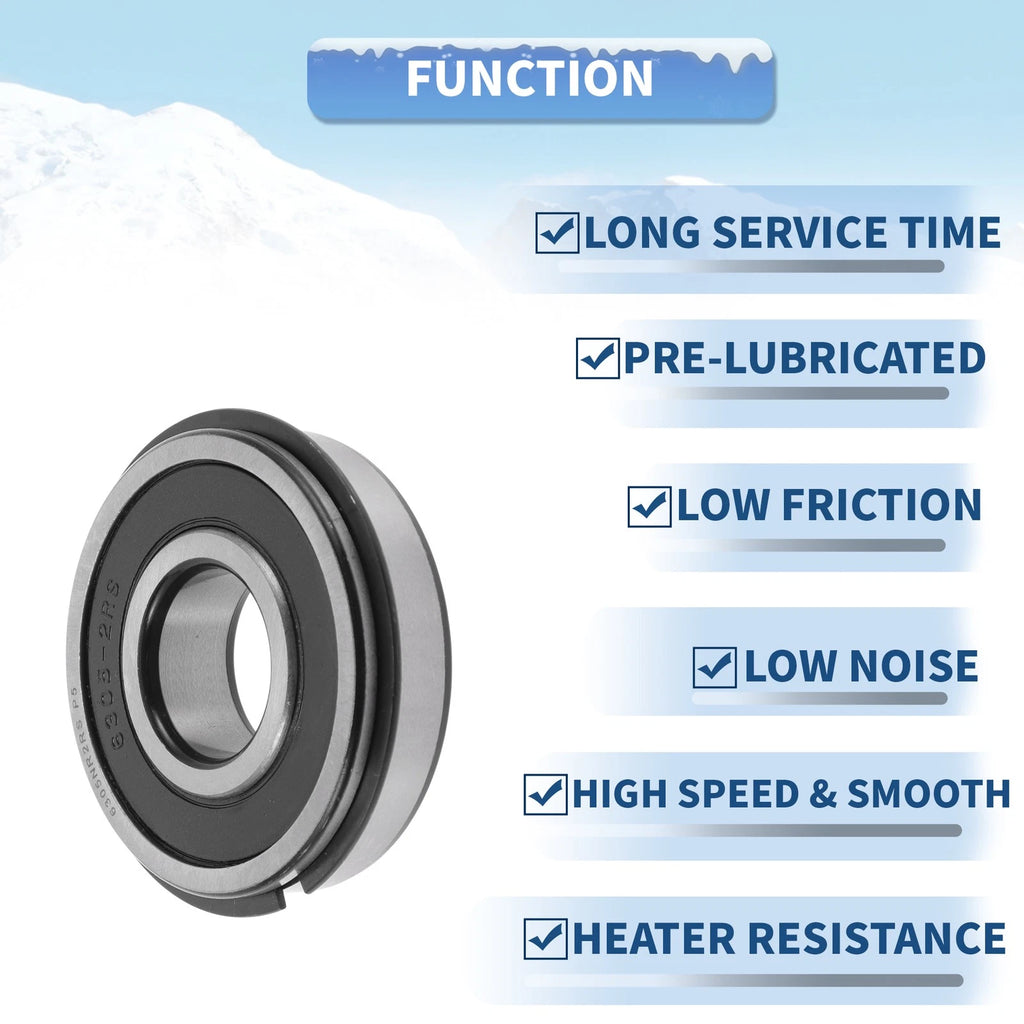 Deep Groove Ball Bearing 6305NR2RS for Scooter Skateboard (25x62x17mm)