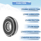 Deep Groove Ball Bearing 6305NR2RS for Scooter Skateboard (25x62x17mm)
