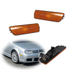 Amber Front Fender Side Marker Light Kit for VW MK4 Golf GTI Jetta