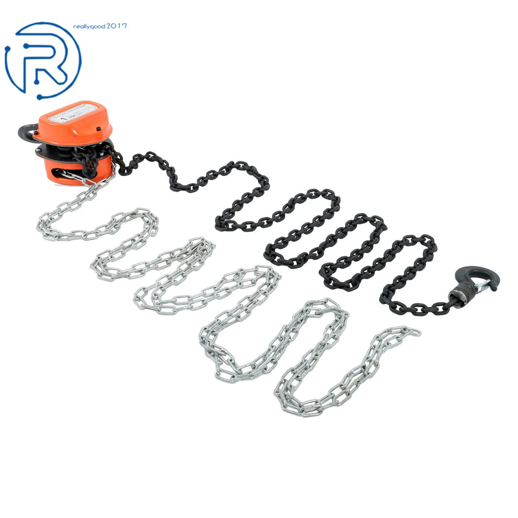 Manual Chain Hoist for 1 Ton Capacity (10ft Lifting Height)
