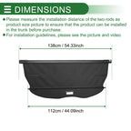 Retractable Cargo Cover for Mitsubishi Pajero Sport (2006–2015) Gloss Black