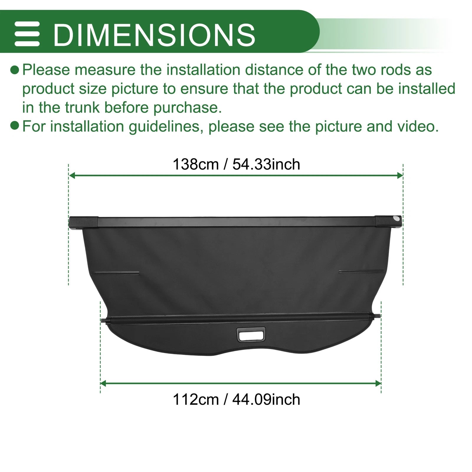 Retractable Cargo Cover for Mitsubishi Pajero Sport (2006–2015) Gloss Black