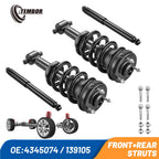 Front & Rear Strut Shock Absorber Spring Assembly for Silverado Sierra (2014–2019)