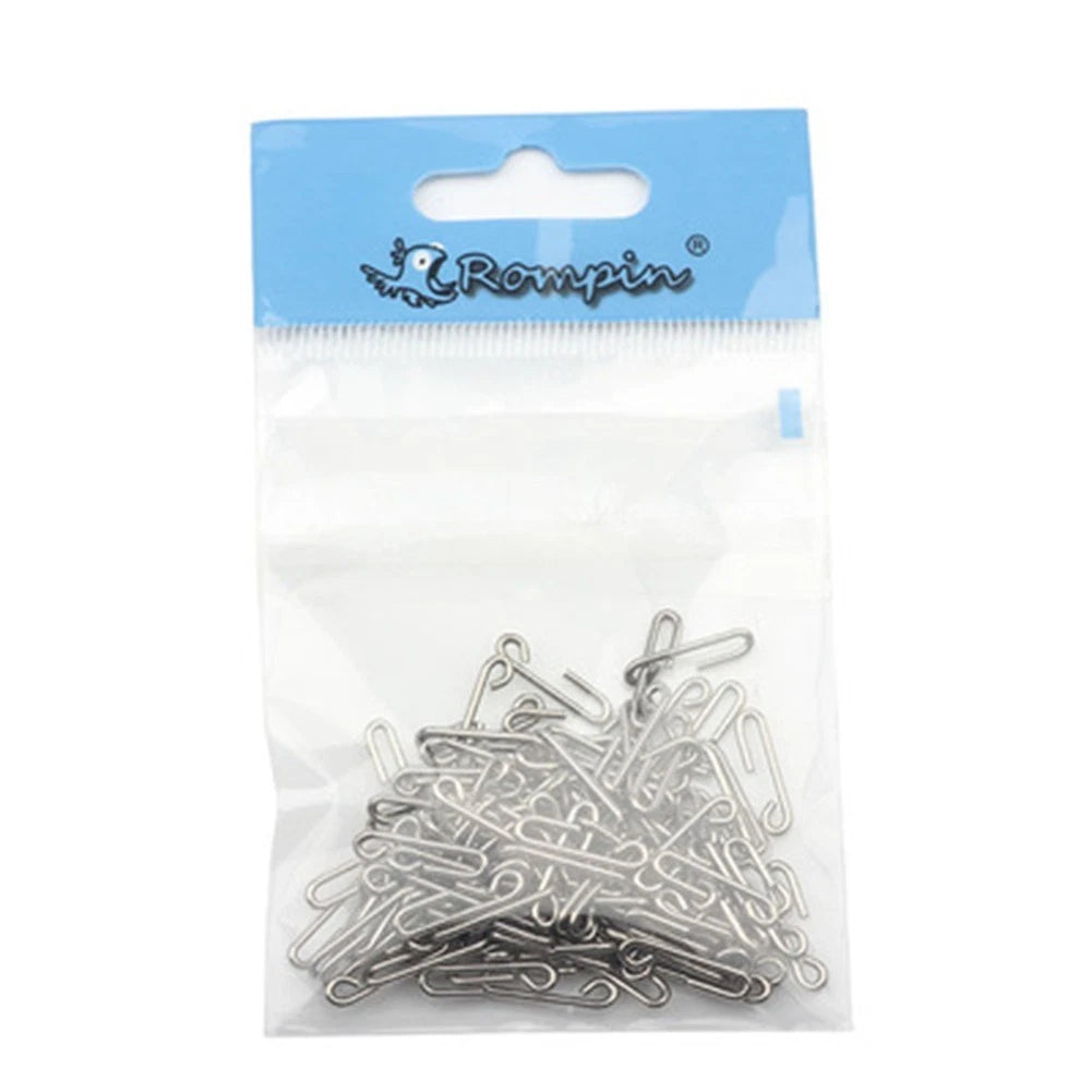 Change Snaps Connector Fishing Hook for Quick Change (Silver Stainless Steel)