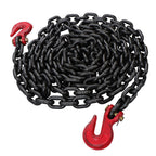 Set of 2 Steel Chains with Hooks for Transportation (12000 lbs Load)