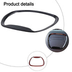 Steering Wheel Cover Sticker Black Carbon Fiber ABS for Car