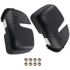 Set of 2 Rear View Mirrors for Ford E-150 E-250 (2003–2013) Power Black