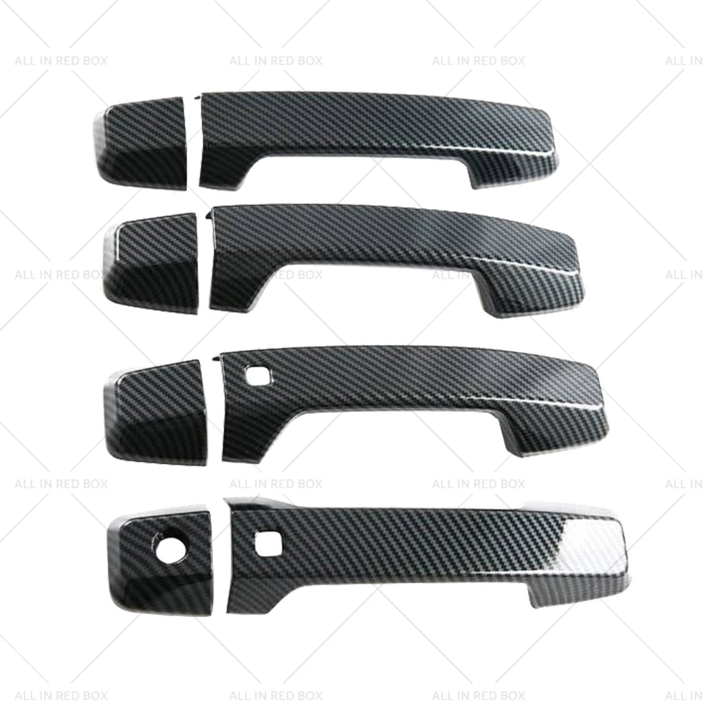 Set of 4 Side Door Handle Covers for Mitsubishi Triton L200 (2023–2025) Carbon Fiber