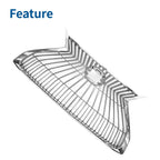 Front Hood Bumper Grille for Lexus ES350 (2019-2021) Chrome Silver Tone