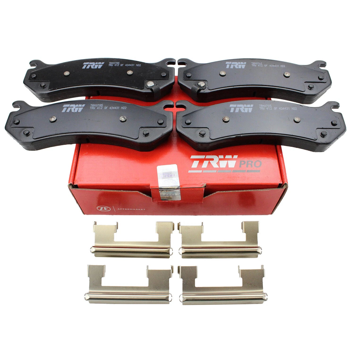 Set of 4 TRW Pro Metallic Brake Pads for Cadillac Chevrolet GMC Hummer