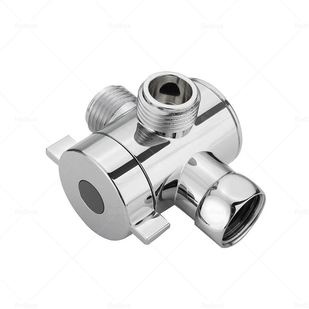 3-Way T-Adapter Valve for Toilet Bidet Shower Head (1/2 in)