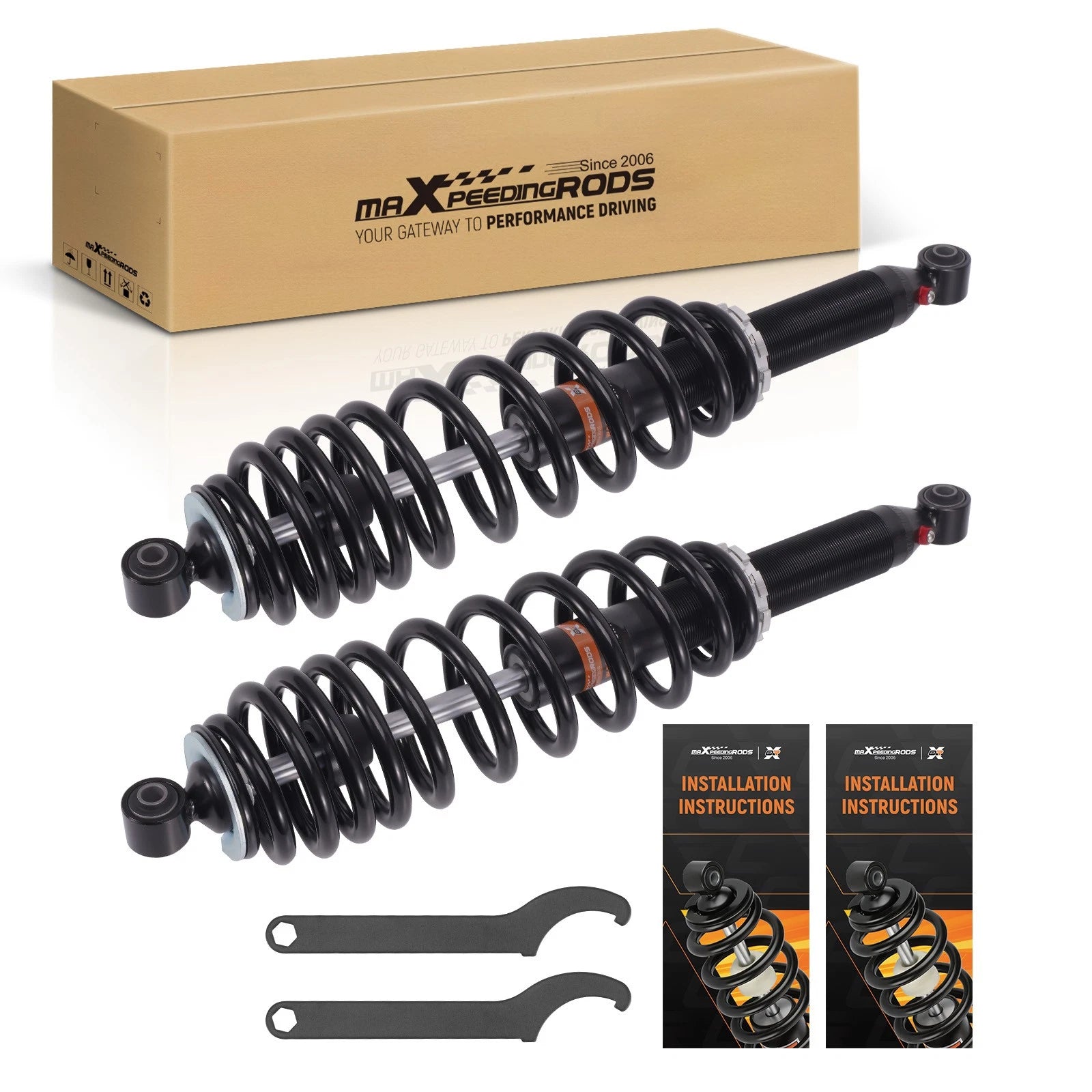 2X Rear Gas Shock Strut Absorbers for Can-Am Outlander Max 650 (2010–2012)